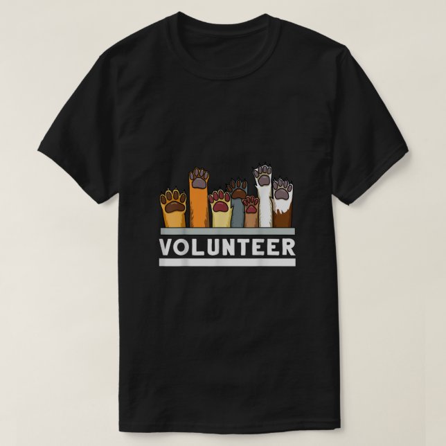 T-shirt Volontaire du refuge pour animaux (Design devant)