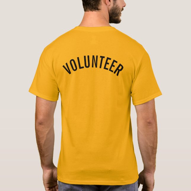 T-shirt Volontaire jaune (Dos)