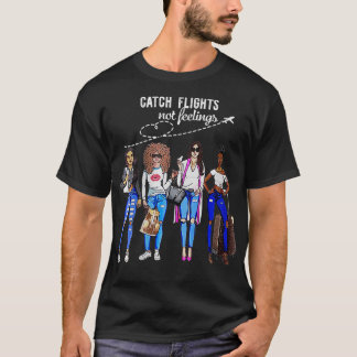 T-shirt Vols de rattrapage pour femmes non sentiments Vaca
