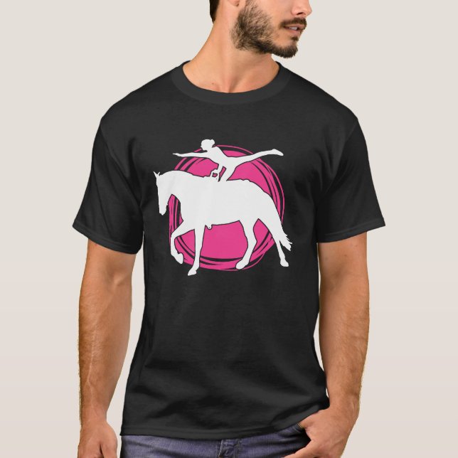 T-shirt Voltige équestre Cheval Voltigeurs Cheval voltige  (Devant)