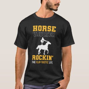 T-shirt Voltigeur Équestre Vivant La Vie Flip Tastique Che