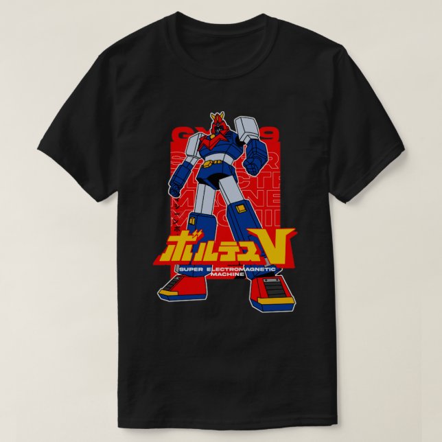 T-shirt volts de machine super électromagnétique V (Design devant)