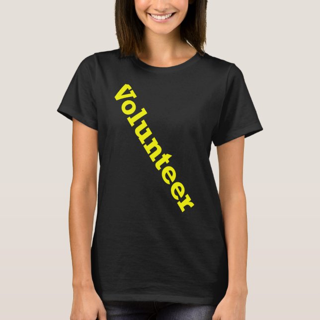T-shirt Volunteer Job Staff Event Uniform Charity Group Ch (Devant)