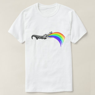 T-SHIRT VOMI GAI D'ARC-EN-CIEL D'ALLIGATOR D'ALLIGAYTOR