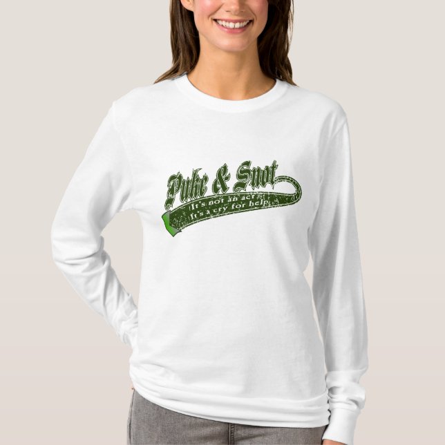 T-shirt Vomissez et morve "ce n'est pas un acte"…. (Devant)