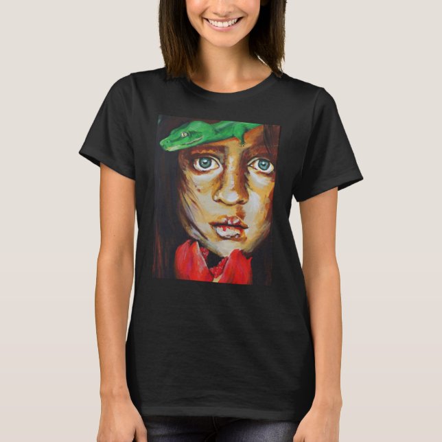 T - Shirt von Frauen - Eva und Schlange (Vorderseite)