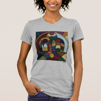 T - Shirt von Frauen in Colorblock
