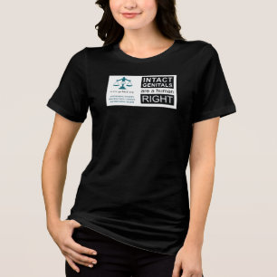 T - Shirt von Frauen - intakte Genitalien
