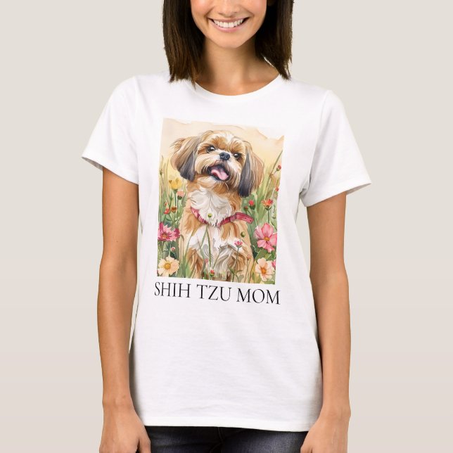 T - Shirt von Frauen — Shih Tzu Mama (Vorderseite)