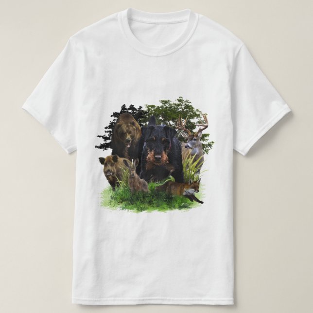 T - Shirt von German Hunting Terrier (Design vorne)
