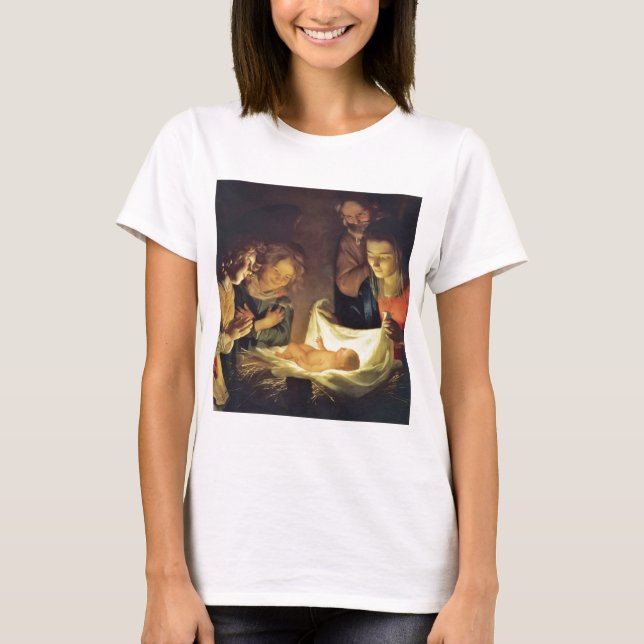 T-shirt von Honthorst's Adoring Shepherds (Devant)