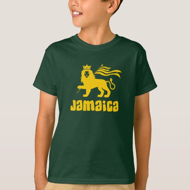 T - Shirt von Jamaica Rasta Lion (Vorderseite)
