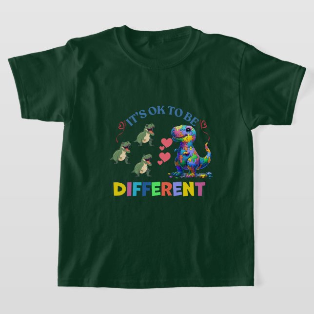 T - Shirt von Mädchen - Es ist in Ordnung, anders  (Ablage )