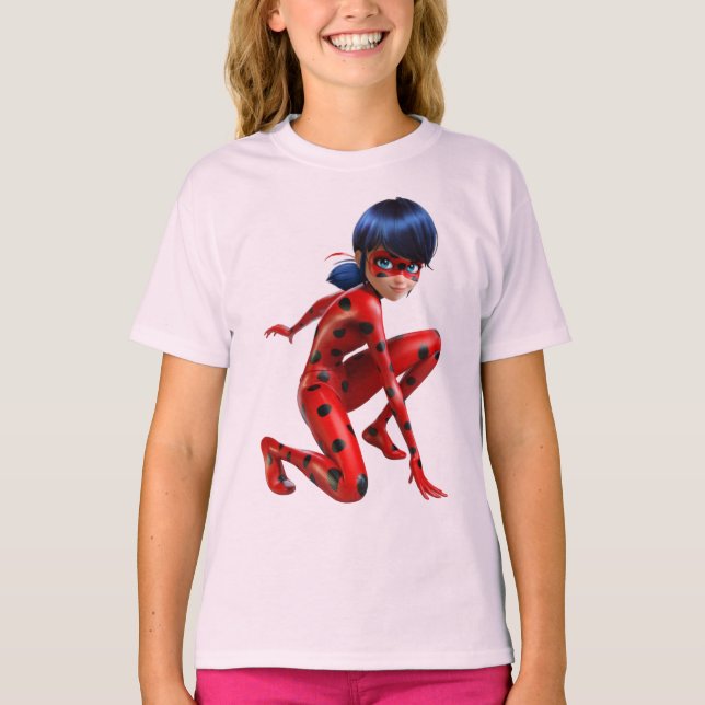T - Shirt von Mädchen Ladybug (Vorderseite)