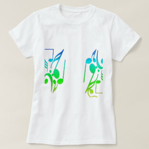 T - Shirt von Notenblättern
