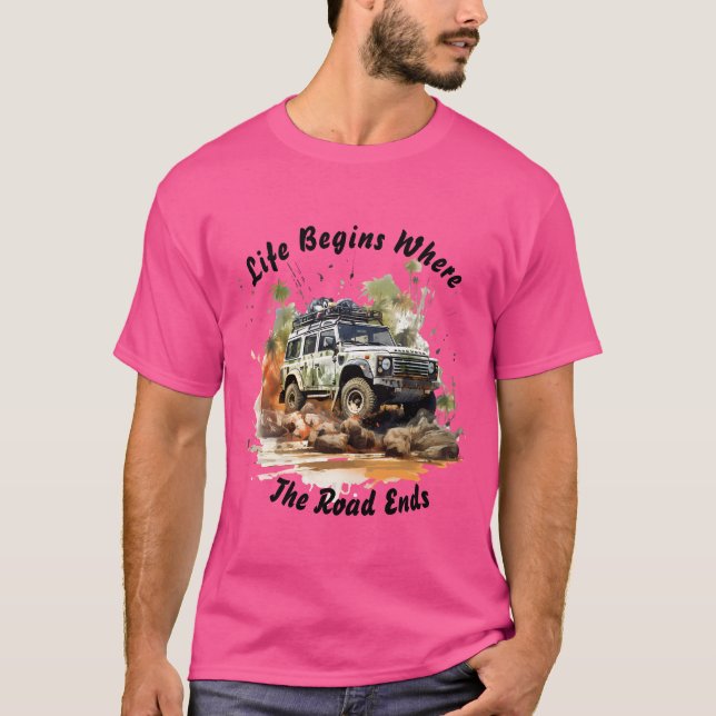 T - Shirt von Off-road Car Adventure (Vorderseite)