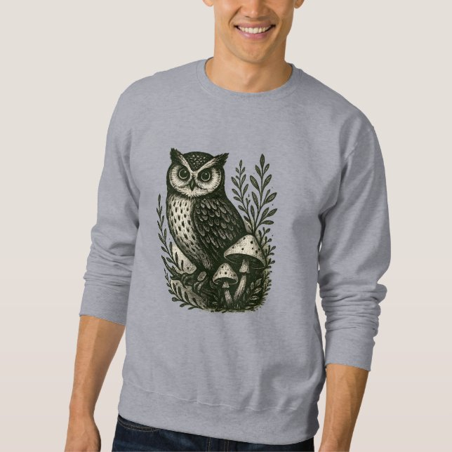 T - Shirt von Owl & Mushroom - Mystical Woodland G (Vorderseite)
