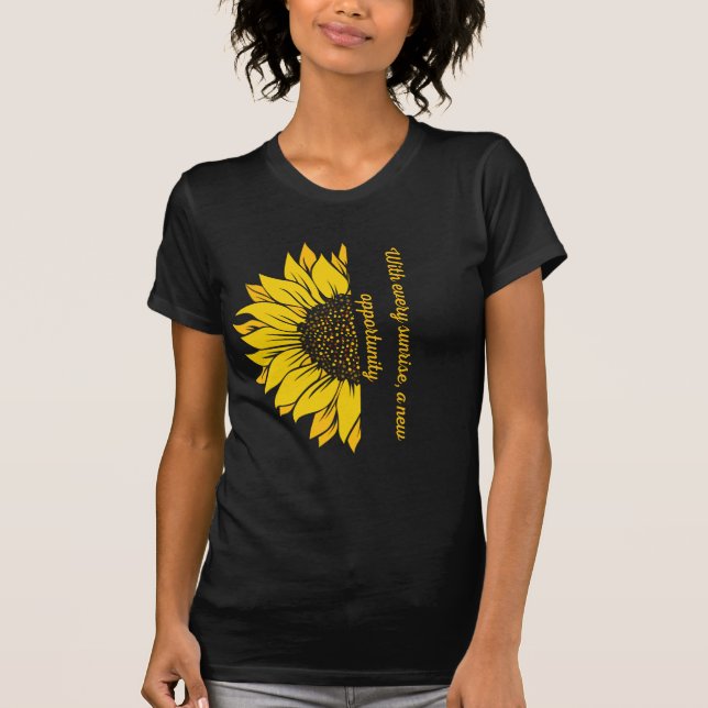 T - Shirt von Sonnenaufgang und Neuanfang (Vorderseite)