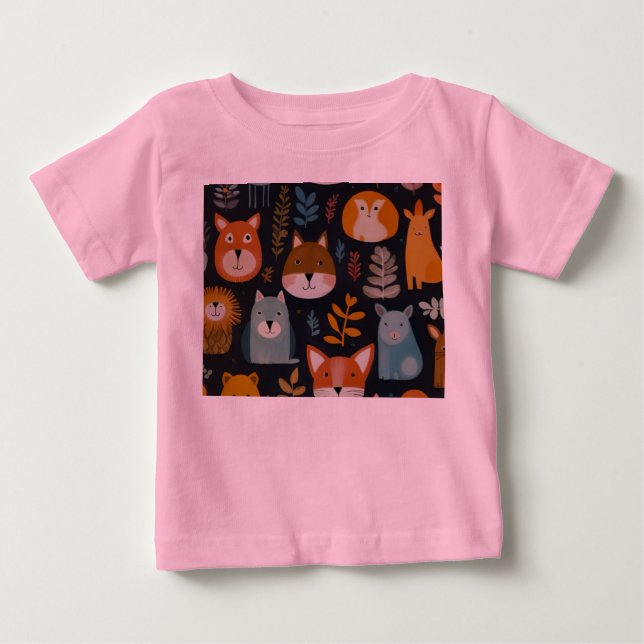 T - Shirt von Wattentiermustern (Vorderseite)