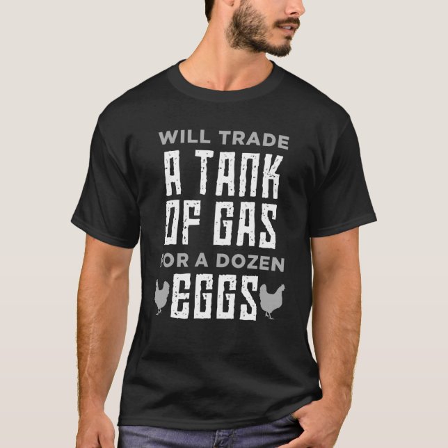 T-shirt Vont Échanger Un Réservoir De Gaz Pour Une Douzain (Devant)