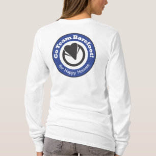 T-shirt Vont l'équipe aux pieds nus ! Pièce en t de dame
