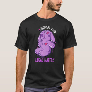 T-shirt Voodoo Doll Support Your Local Hatters Déplaisant 