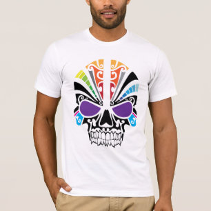 T-shirt Voodoo Rainbow Skull