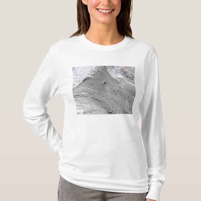 T-shirt Vortices nuageuses au large de l'île Jan Mayen (Devant)