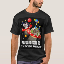 T-shirt Vos chats dans un vaisseau spatial Alien UFO Sci F