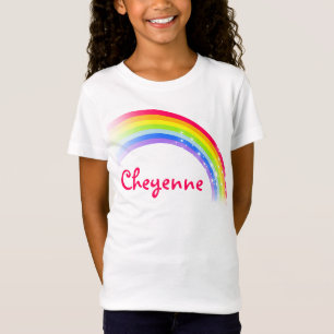 T-Shirt "Vos filles rouges" (d'arc-en-ciel nommé de lettr