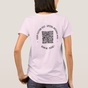 T-shirt Vos informations d'analyse de code QR et votre cad