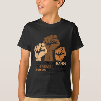 T-shirt Vos Mains Créer Un Monde Meilleur Ennemi (3) Insou