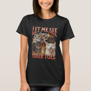 T-shirt Vos orteils drôle de chat mème contrefaçon graphiq