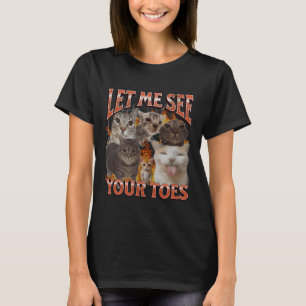 T-shirt Vos orteils drôle de chat mème contrefaçon graphiq