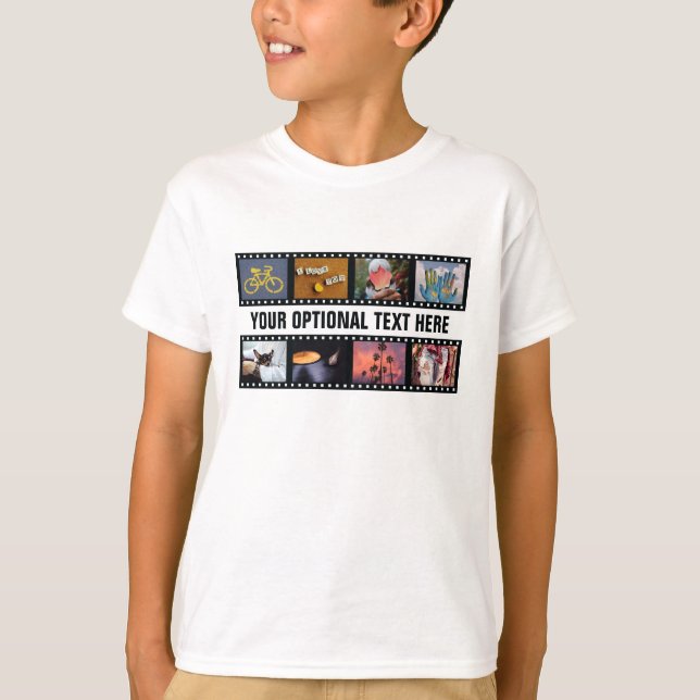 T-shirt VOS PHOTOS personnalisées "bandes film" vêtements (Devant)