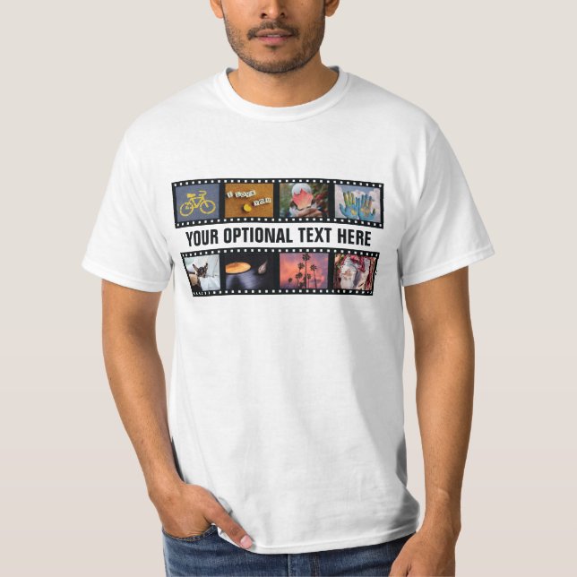 T-shirt VOS PHOTOS, vêtements "banderoles" personnalisés (Devant)