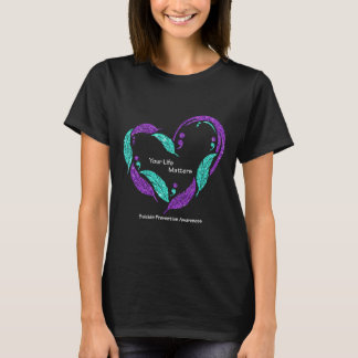 T-shirt Vos problèmes de vie Semicolon Prévention du suici
