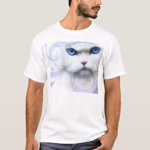 T-shirt vote 2016 de chat observé par bleu frais