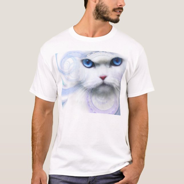 T-shirt vote 2016 de chat observé par bleu frais (Devant)