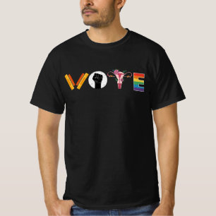 T-shirt VOTE Books Uterus LGBT Support