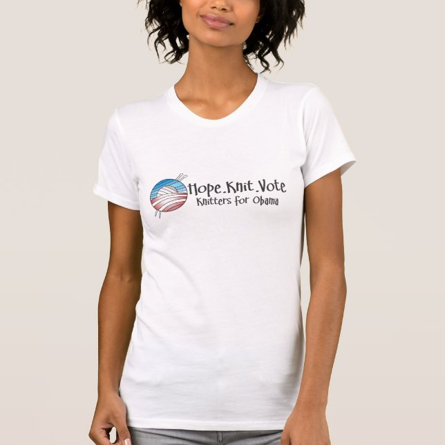 T-shirt Vote de Knit d'espoir, chemise (Devant)