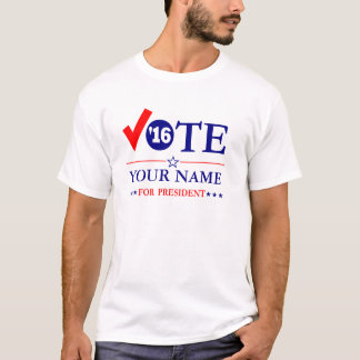 T-shirt VOTE fait sur commande pour "votre nommé "