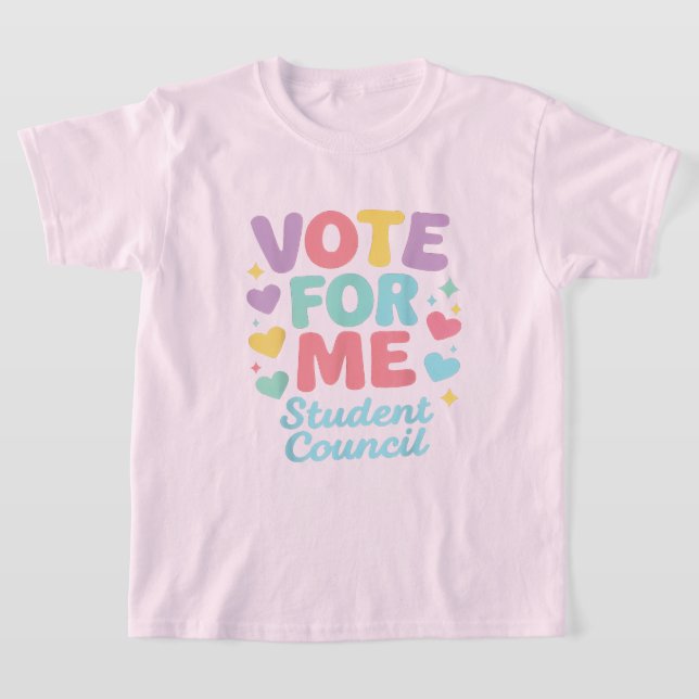 T-shirt Vote for Me Student Council Vibes School (Poser)