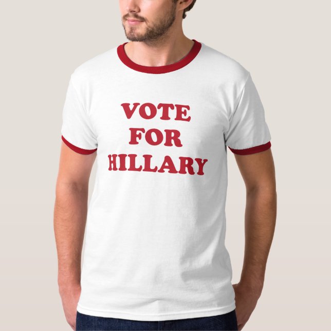 T-shirt Vote pour Hillary (Devant)