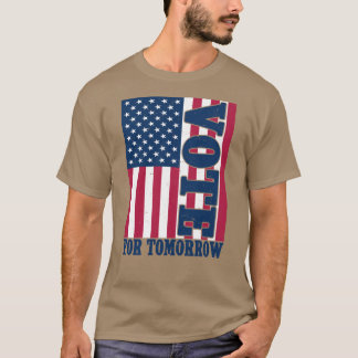 T-shirt Vote pour l'art de l'élection du drapeau américain