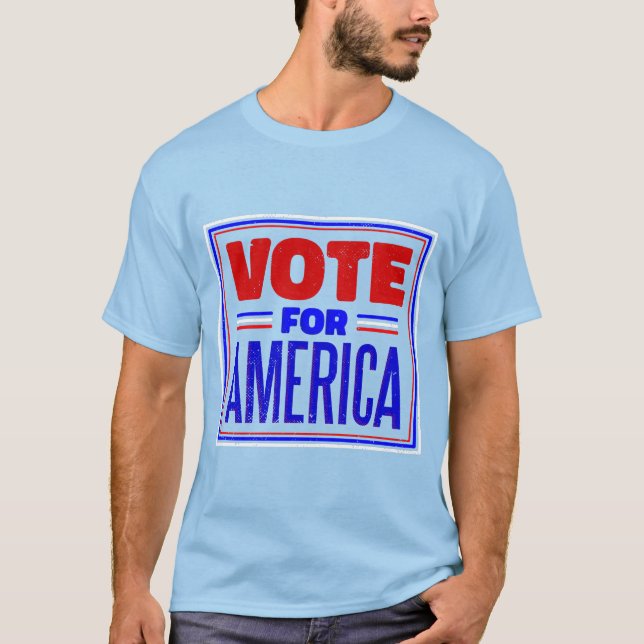 T-shirt vote pour l'élection américaine (Devant)