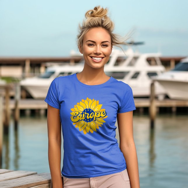 T-shirt Vote Pour Notre Future Élection Europe Tournesol (Créateur téléchargé)