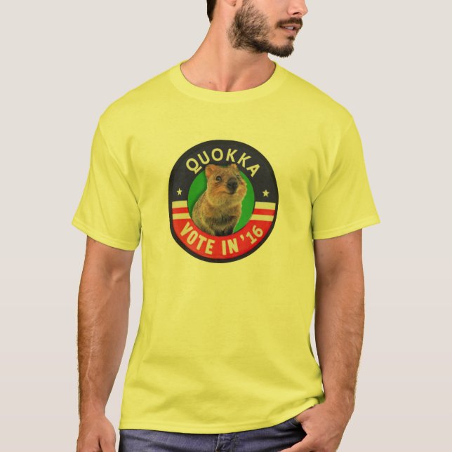 T-shirt Vote Quokka pour le président en 2016 (Devant)
