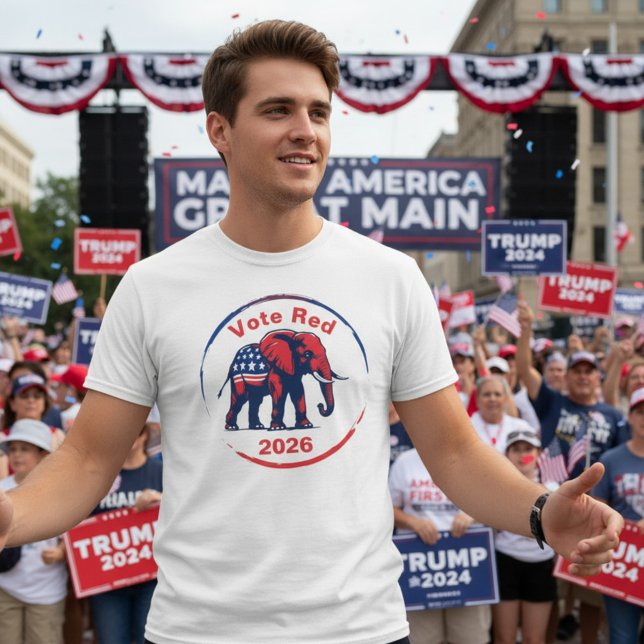 T-shirt Vote Red 2026 (Créateur téléchargé)
