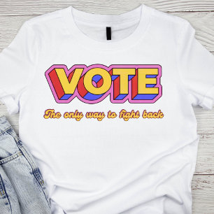 T-shirt Vote rétro